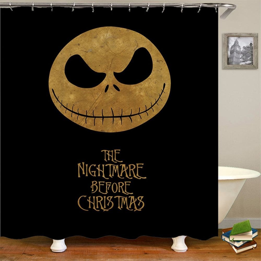 Cortina de chuveiro Nightmares Before Christmas Jacks Skellingtons