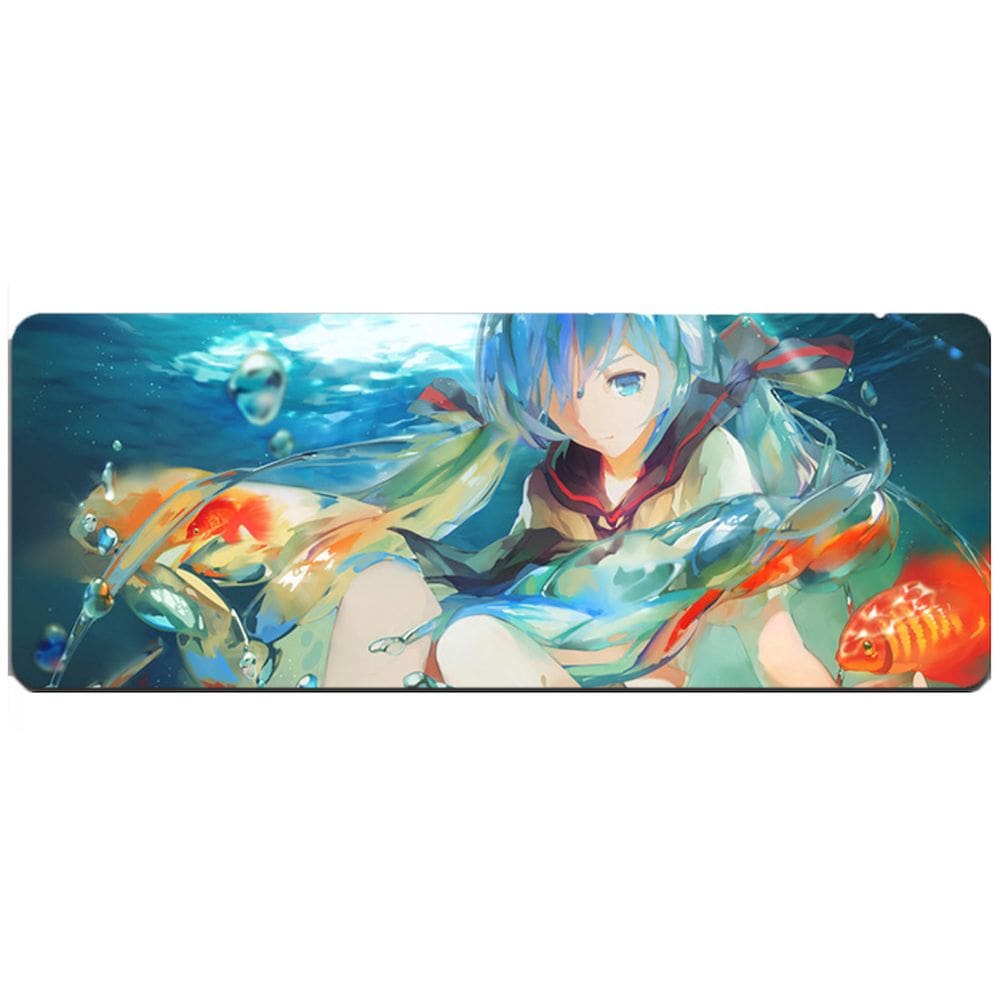Mouse pad para jogos Anime Hatsune Miku Large 80x30cm de borracha