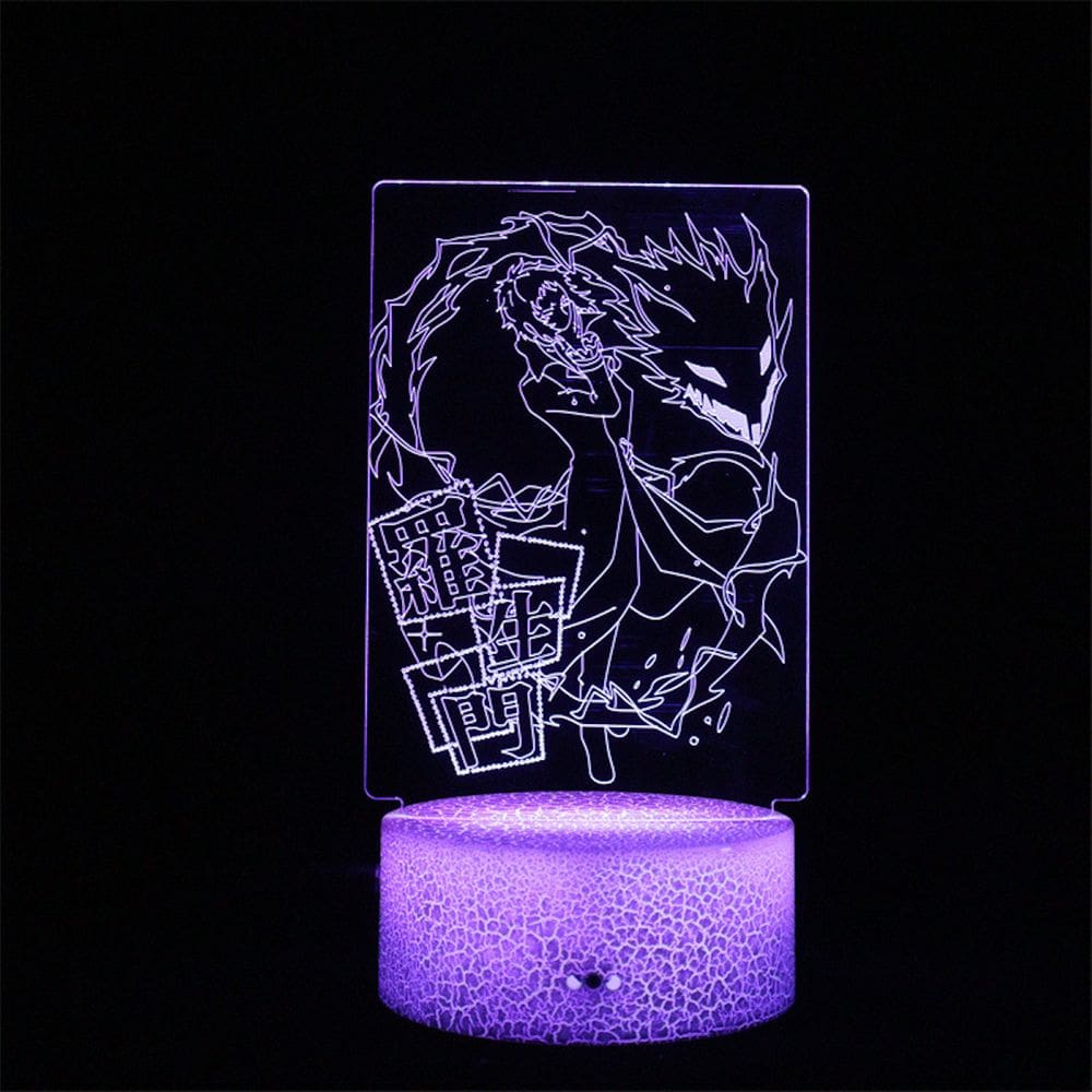 Lâmpada de luz noturna Bungos Strays Dogs Anime 3D Illusion