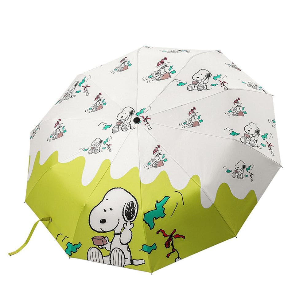 Guarda-chuva portátil à prova de vento, dobrável, leve, Snoopys Anime