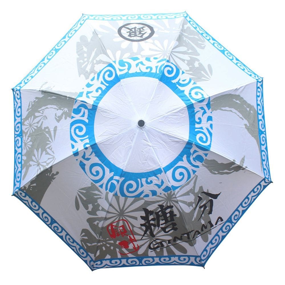 Guarda-chuva portátil dobrável Gintamas Anime à prova de vento 350g