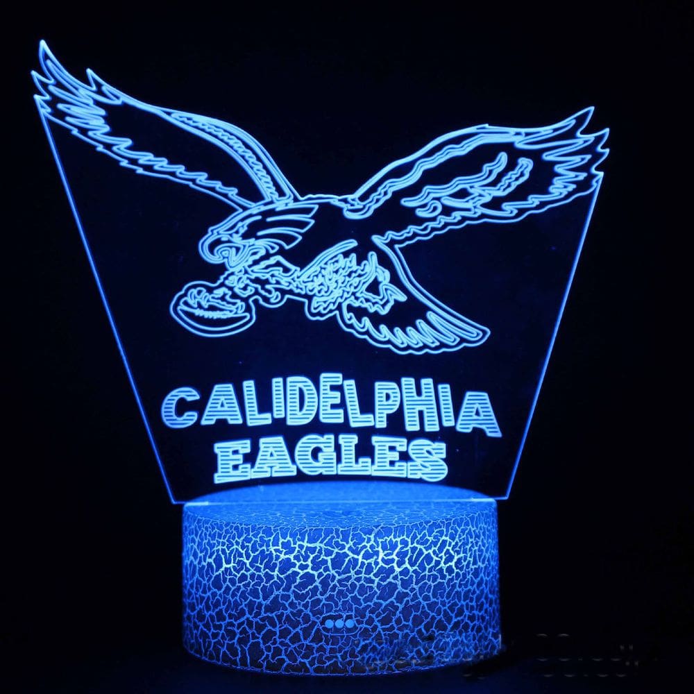 Lâmpada de luz noturna Calidselphias Anime Decor 3D Illusion