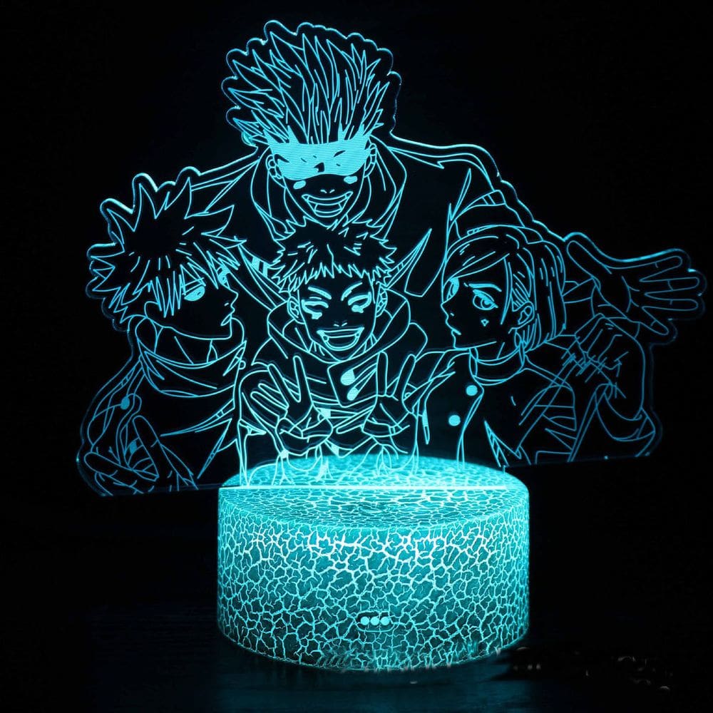 Lâmpada de ilusão 3D Night Light Jujutsus Kaisens Anime Decor