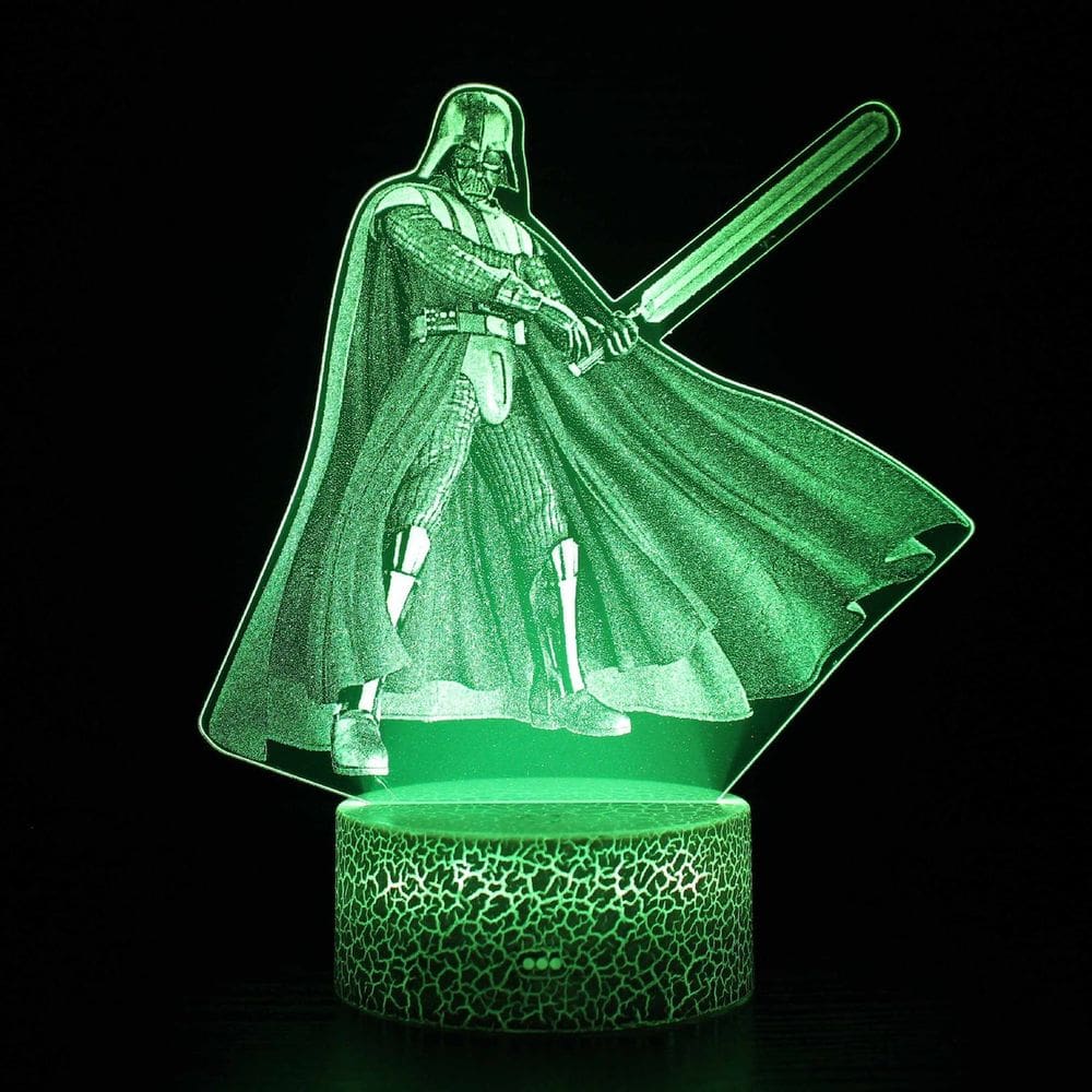 Lâmpada de luz noturna Darth Vader 3D Illusion Anime Decor