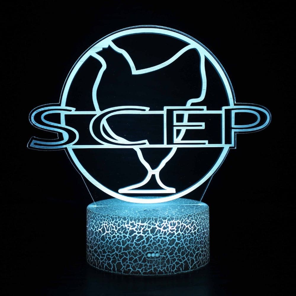 Lâmpada de decoração de anime Night Light SCEPs 3D Illusion com USB