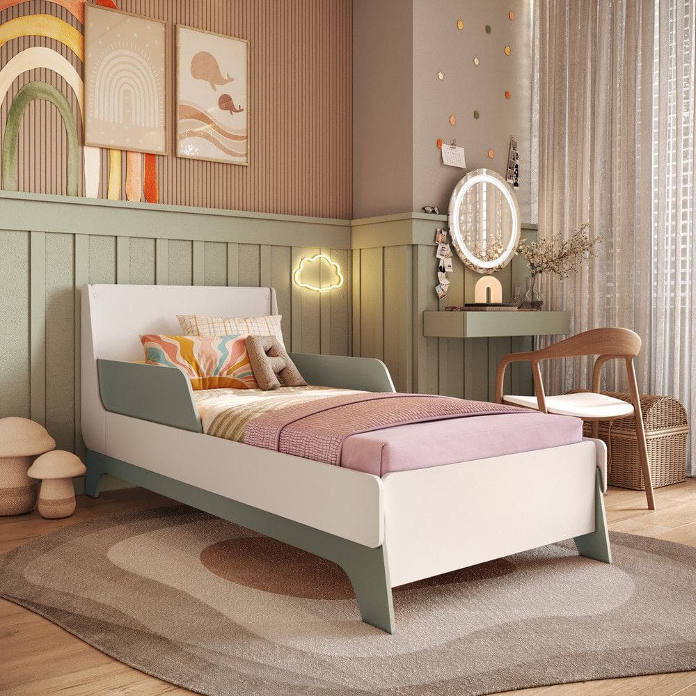 Cama Infantil em MDF Lady Mobikasa e Colchao Gazin