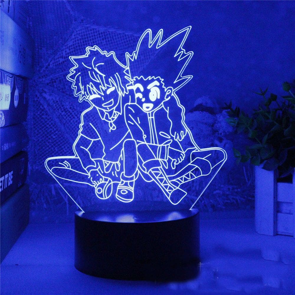 Decoração de anime 3D Night Light Hunters Hunters Gon Freecss