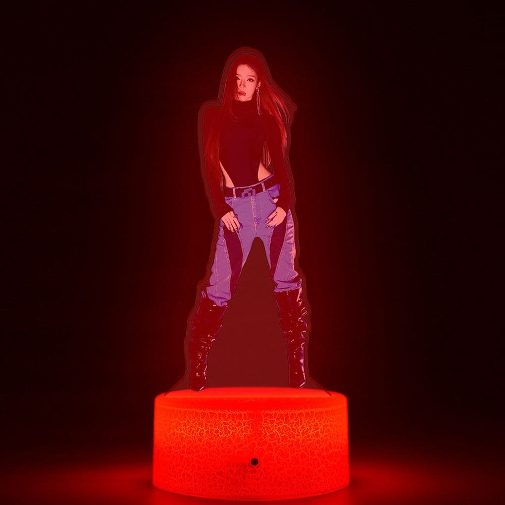 Lâmpada de ilusão 3D Night Light, decoração de anime de inverno