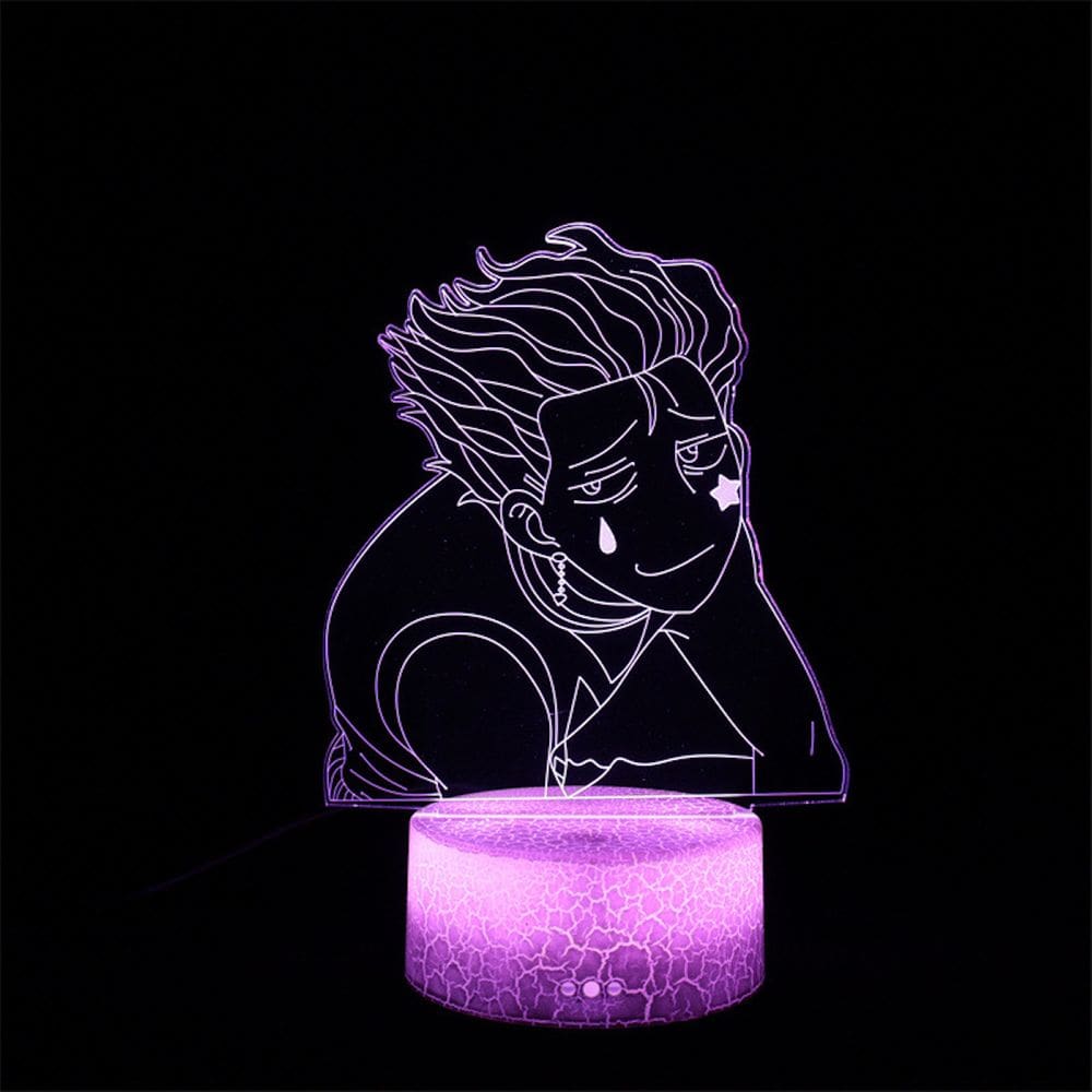 Lâmpada de ilusão 3D Night Light Hunters Hunters Decor de anime