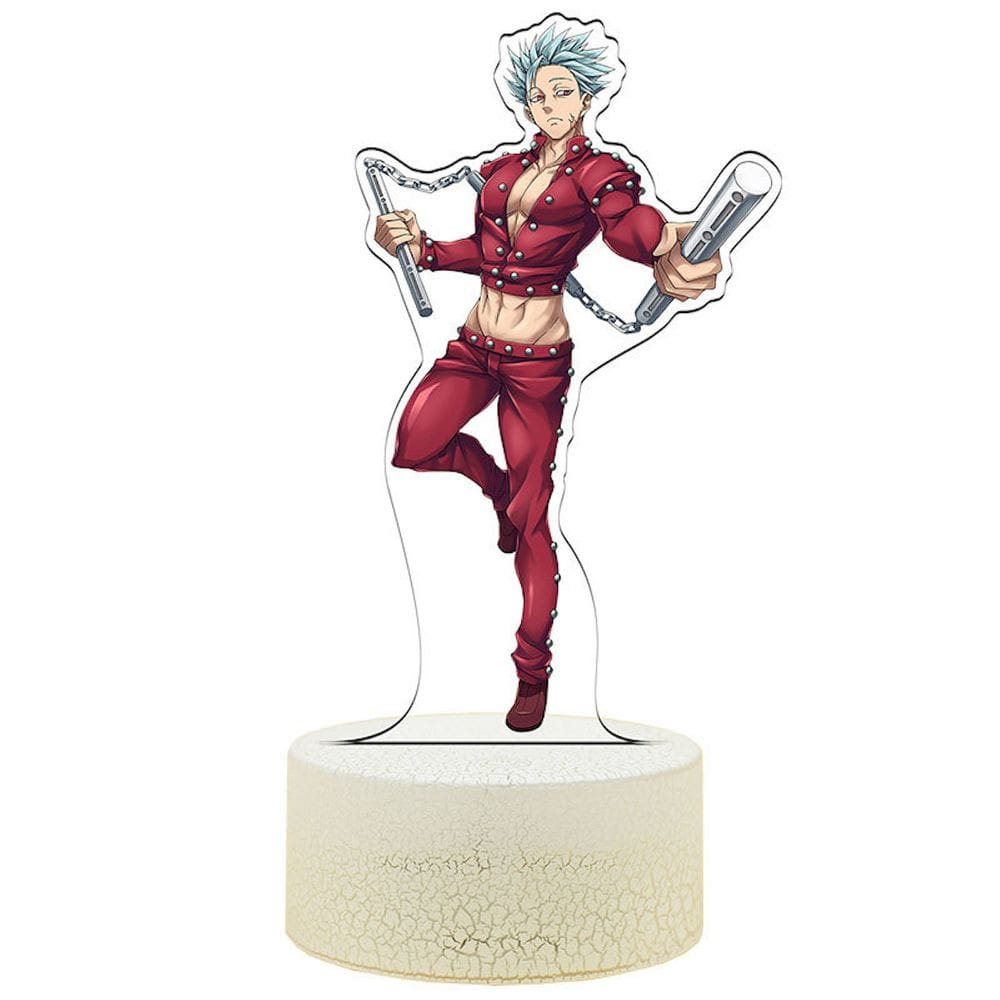 Lâmpada de luz noturna Seven Deadly Sins Ban 3D Illusion Anime