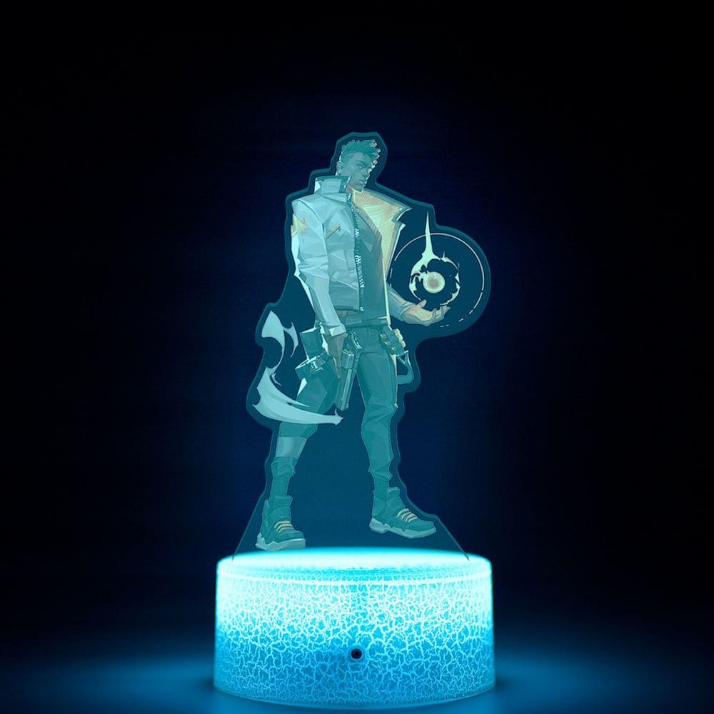 Lâmpada de decoração de anime Night Light Valorants Phoenix 3D Illusion