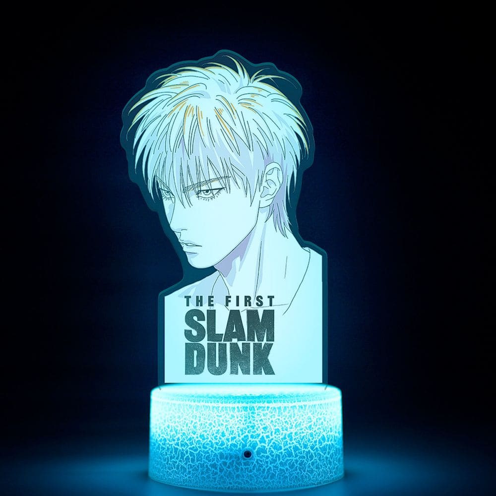 Decoração de anime Night Light 3D Illusion Slam Dunk Rukawa Kaede