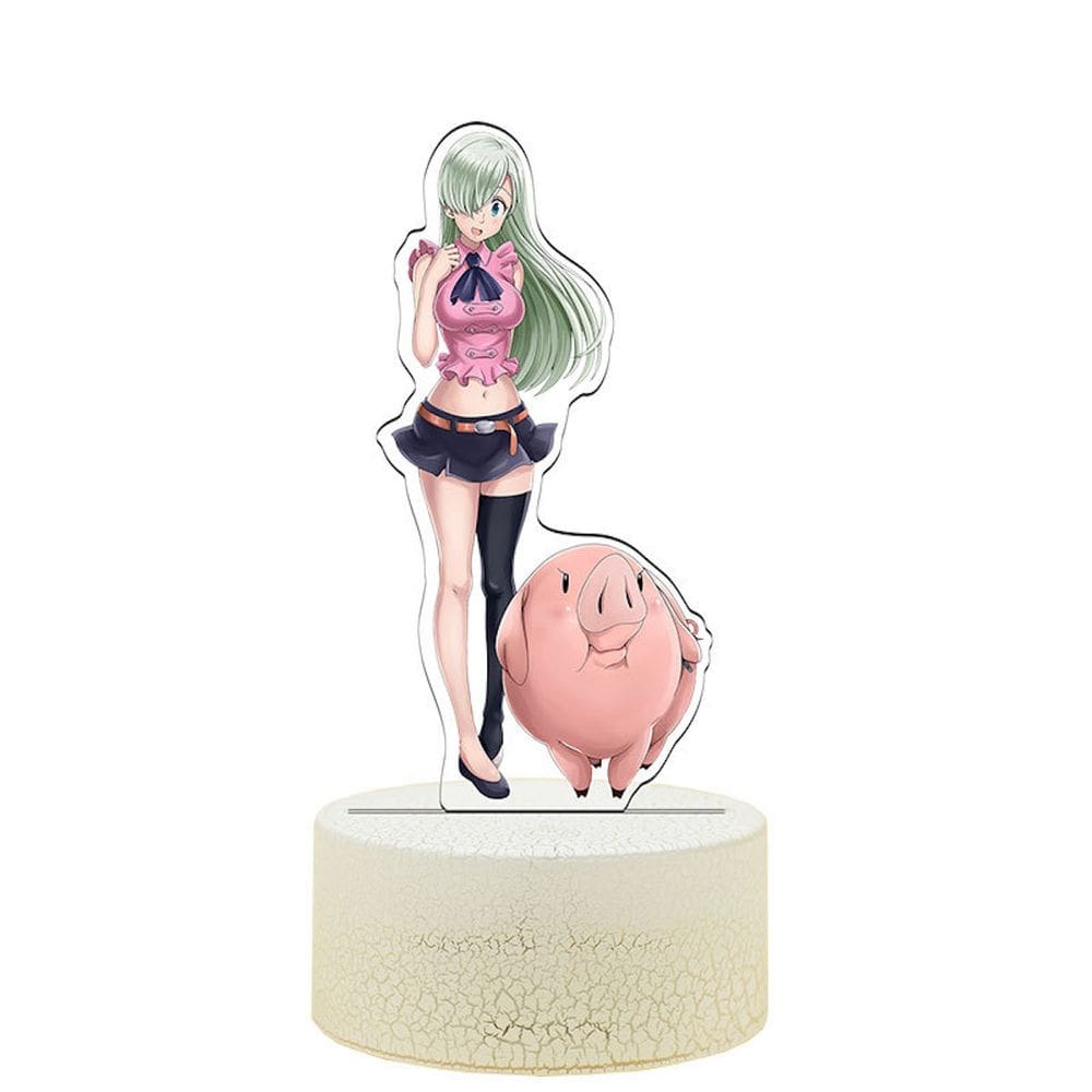Lâmpada noturna Seven Deadly Sins Elizabeth.Lione 3D LED Light