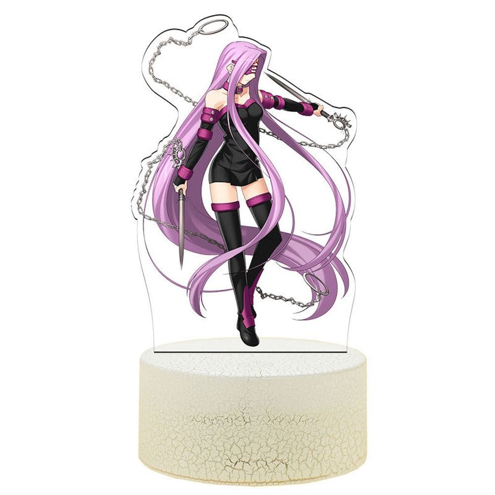 Lâmpada de luz noturna Fates Stay Night Medusa Anime Decor 3D Illu