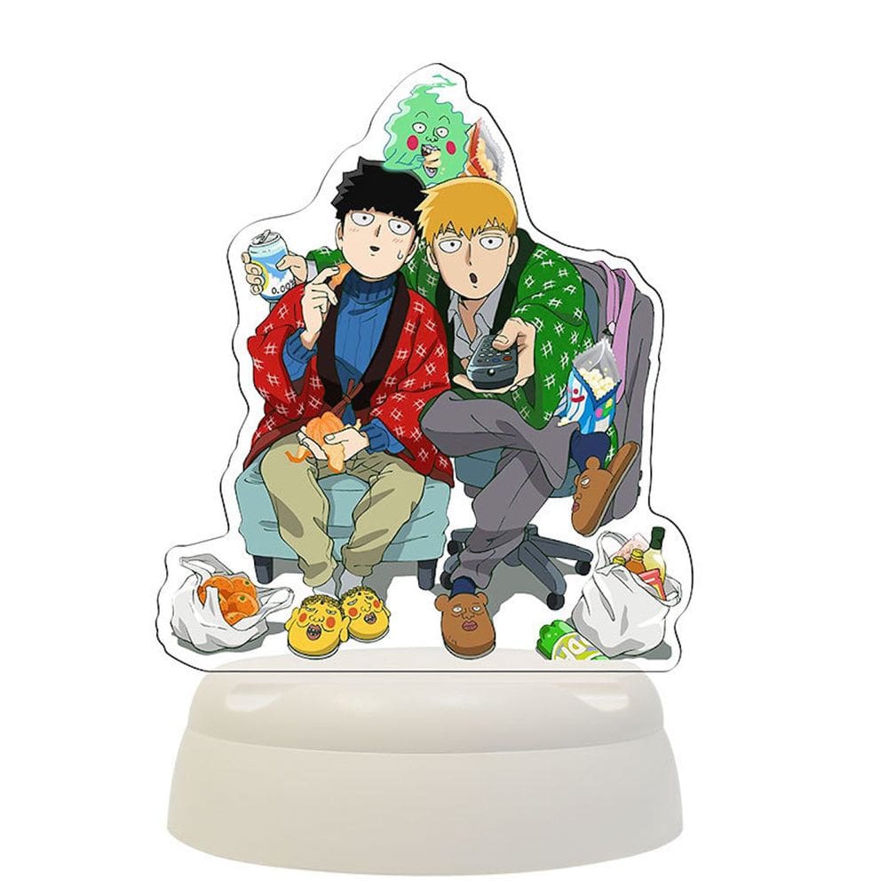 Lâmpada de decoração de anime Night Light Mobs Psychos 100 3D Illusion