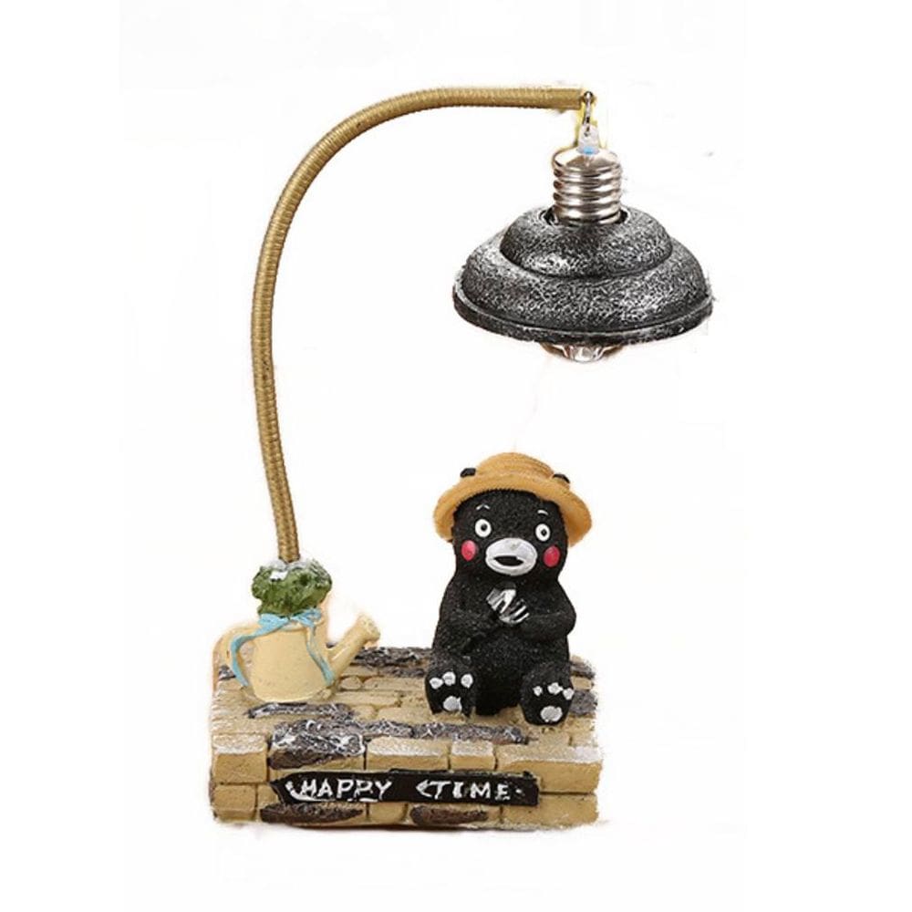 Lâmpada de luz noturna, desenho animado, urso, decoração, quarto de 17 cm