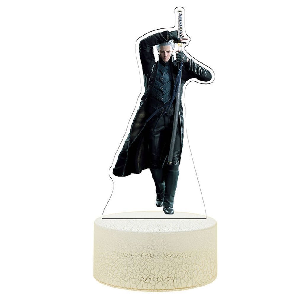 Ilusão 3D Night Light Devils Mays Vergil com cabo USB