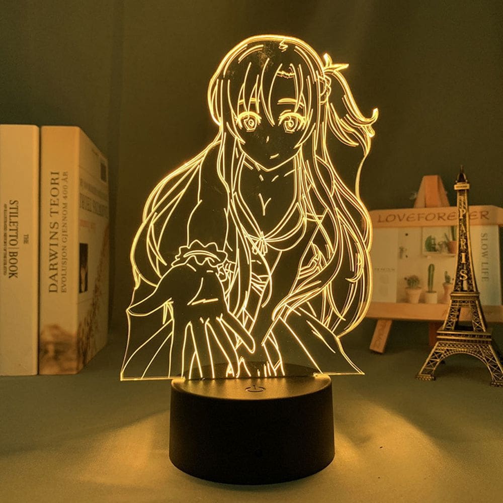 Night Light 3D Illusion Sword Art Online Yuuki Asuna Anime