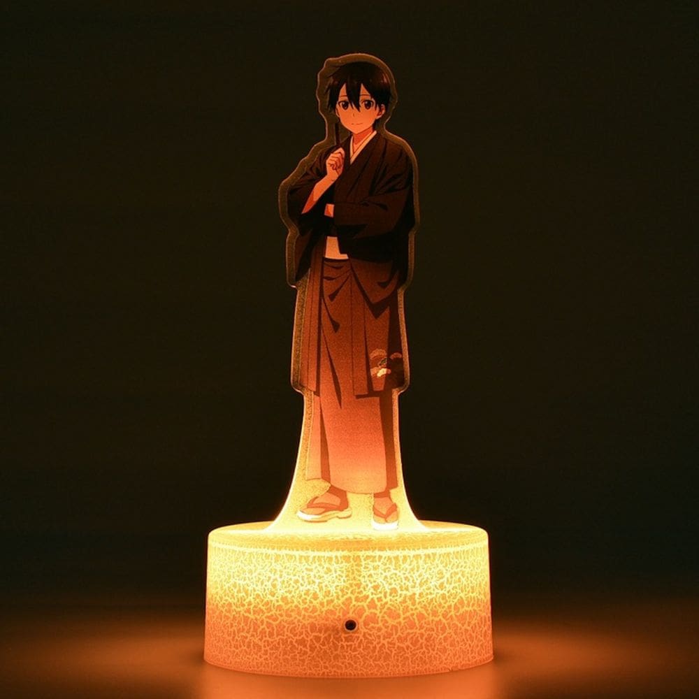 Lâmpada 3D Night Light Sword Art Online Kirigaya Kazuto Anime