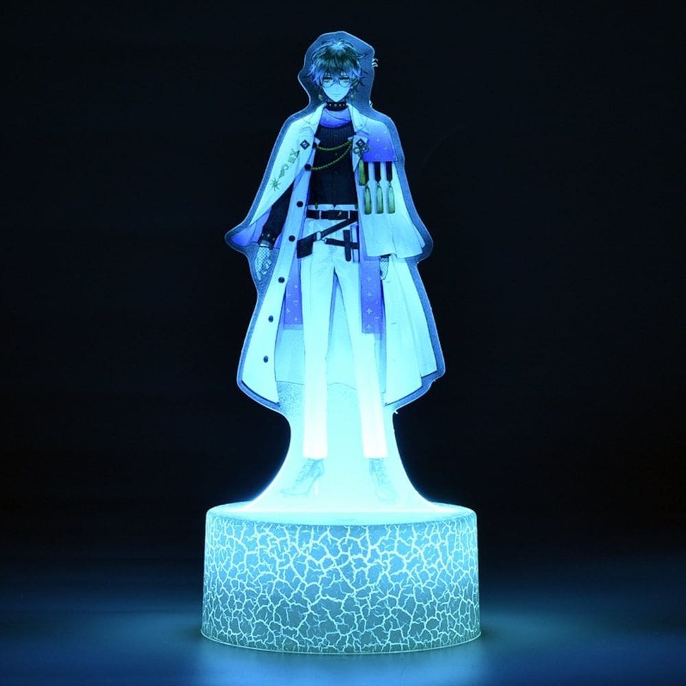 Lâmpada de luz noturna Mirai Akaris Kizuna Anime Decor 3D Illusion