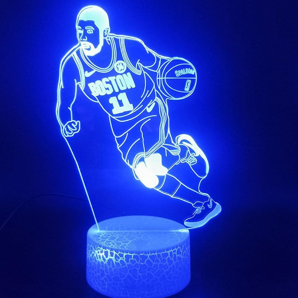 Esportes de basquete com luz noturna 3D Owen Dunk LED colorido