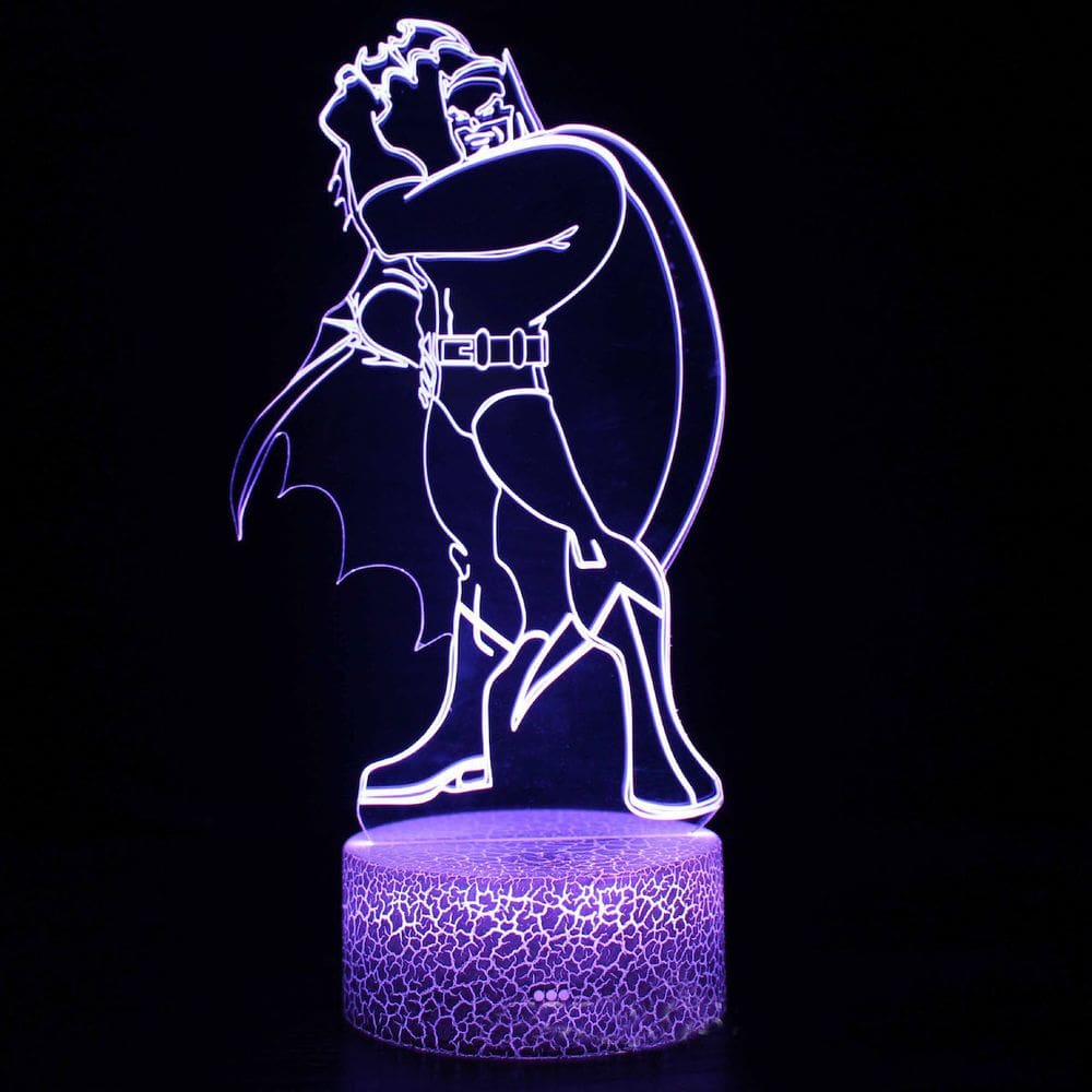 Lâmpada de ilusão LED 3D Night Light Anime para crianças