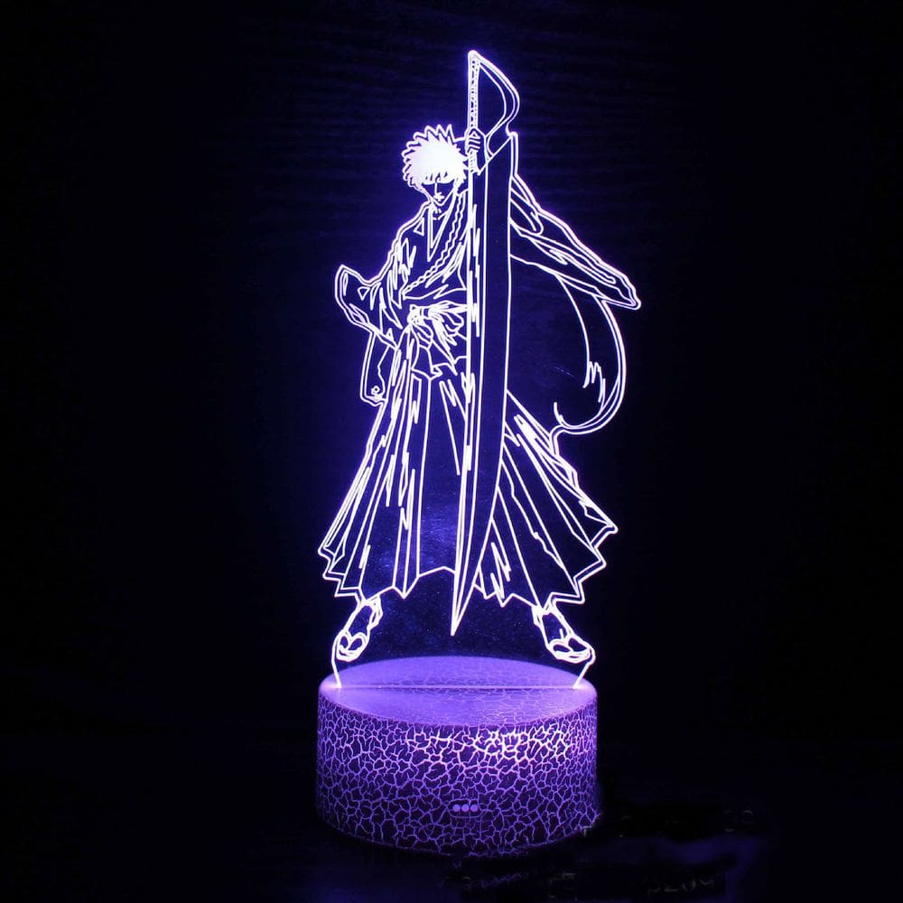 Lâmpada de ilusão LED 3D Night Light Bleaches Anime Theme