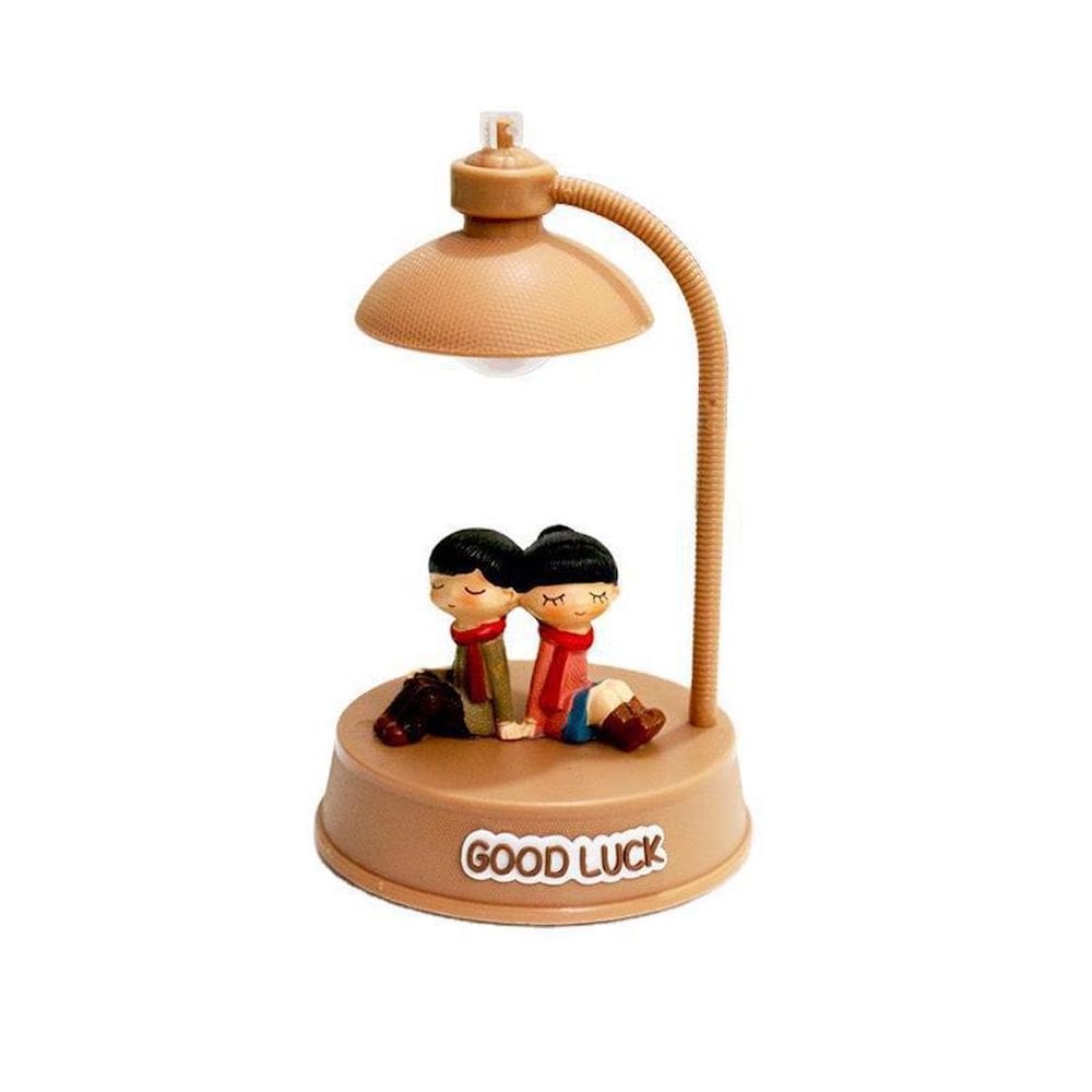 Lâmpada de luz noturna Flamingo Music Decoration Resin Craft 16cm