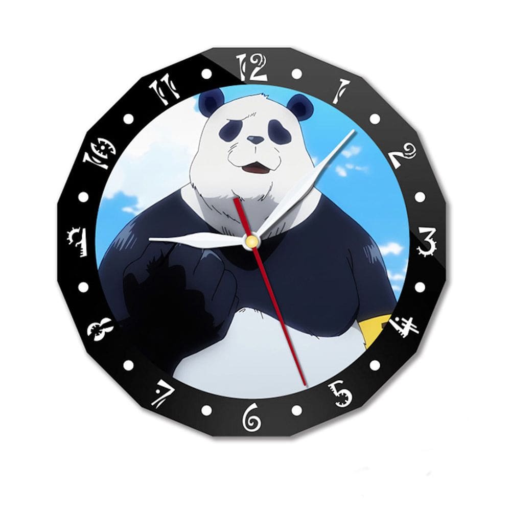 Relógio de parede Jujutsus Kaisens Panda Silent Nonticking 15cm