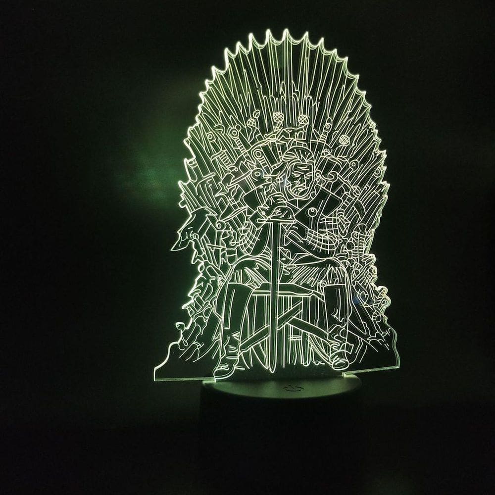 Lâmpada noturna Games of Thrones 3D Stark Iron Throne Small
