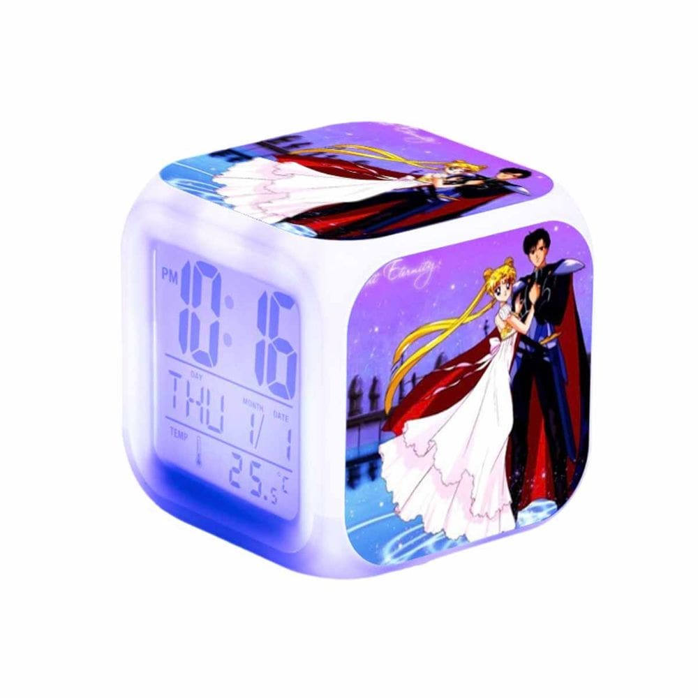 Despertador digital LED Sailors Moons Square 8x8x8cm