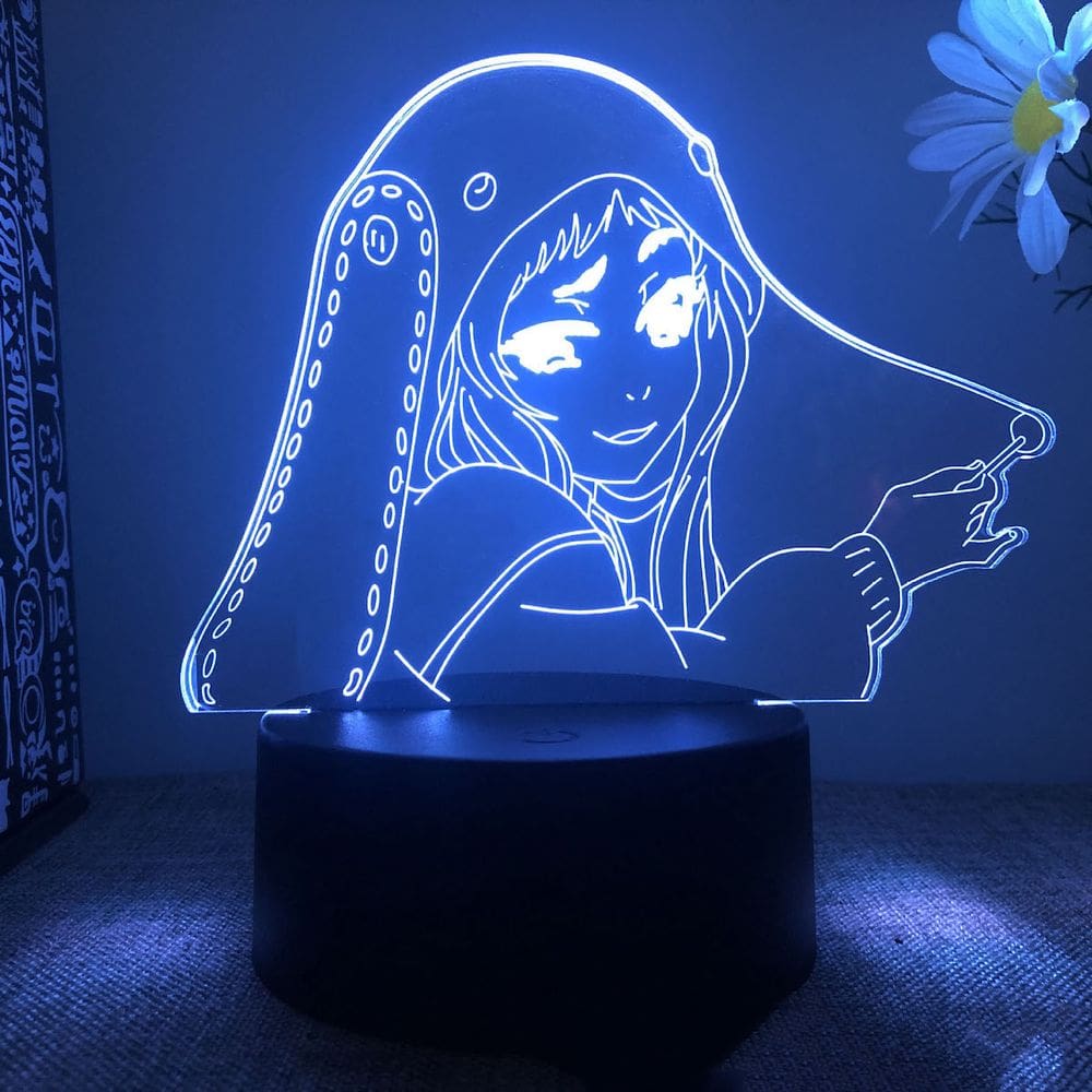 Lâmpada de ilusão LED 3D Night Light Kakeguruis Anime