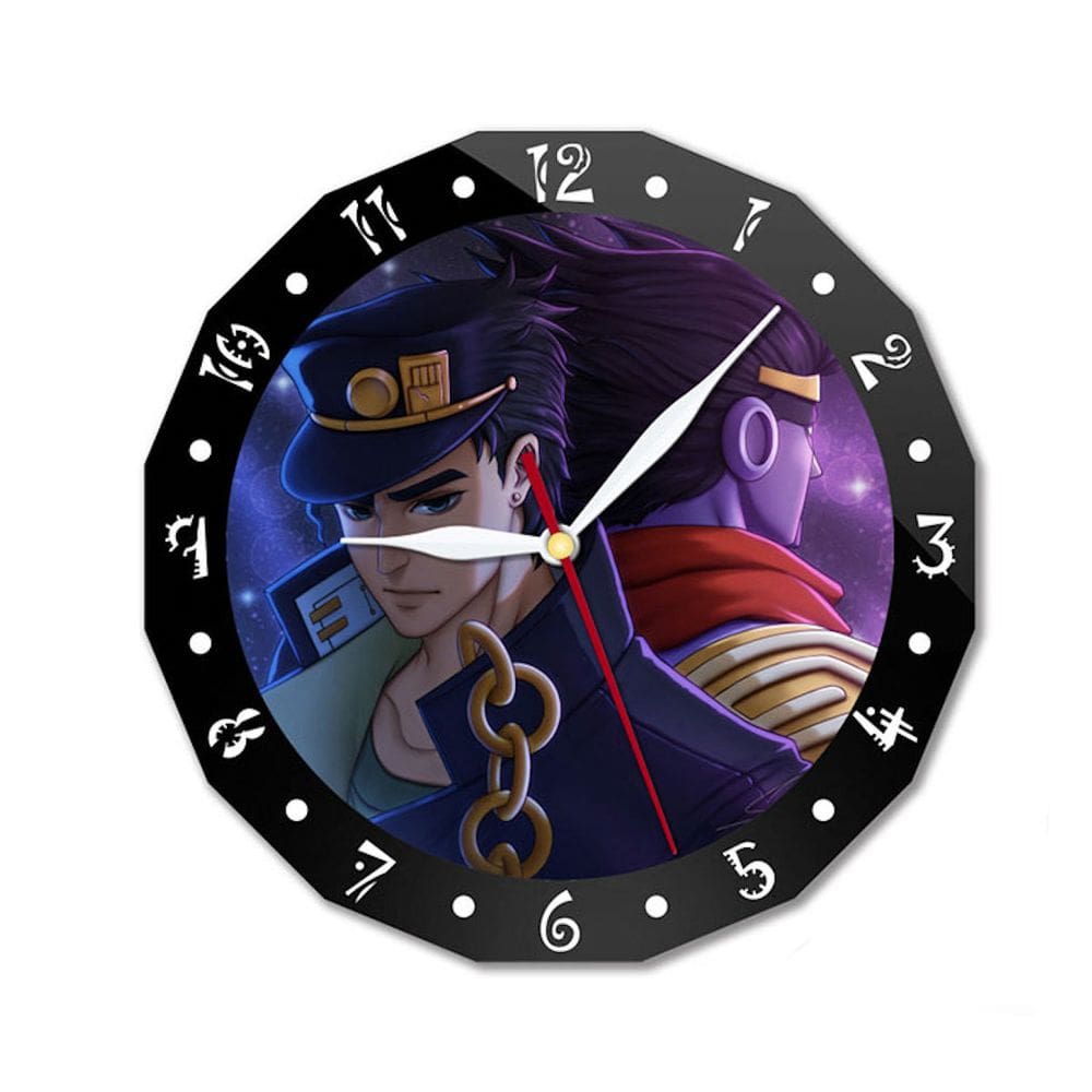 Relógio de parede JoJos Bizarre Adventures Kujo Jotaro 15cm