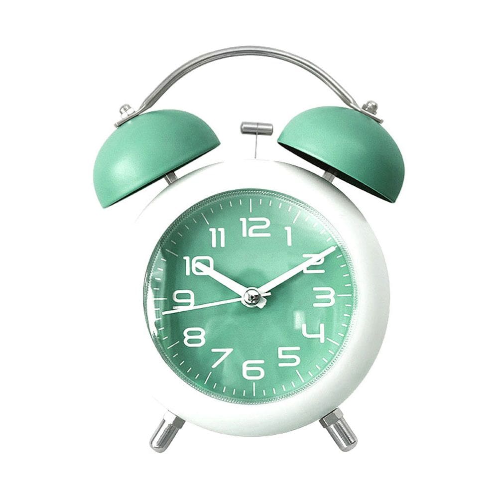 Despertador Cute Wake Up Twin Bell Non Ticking Analógico