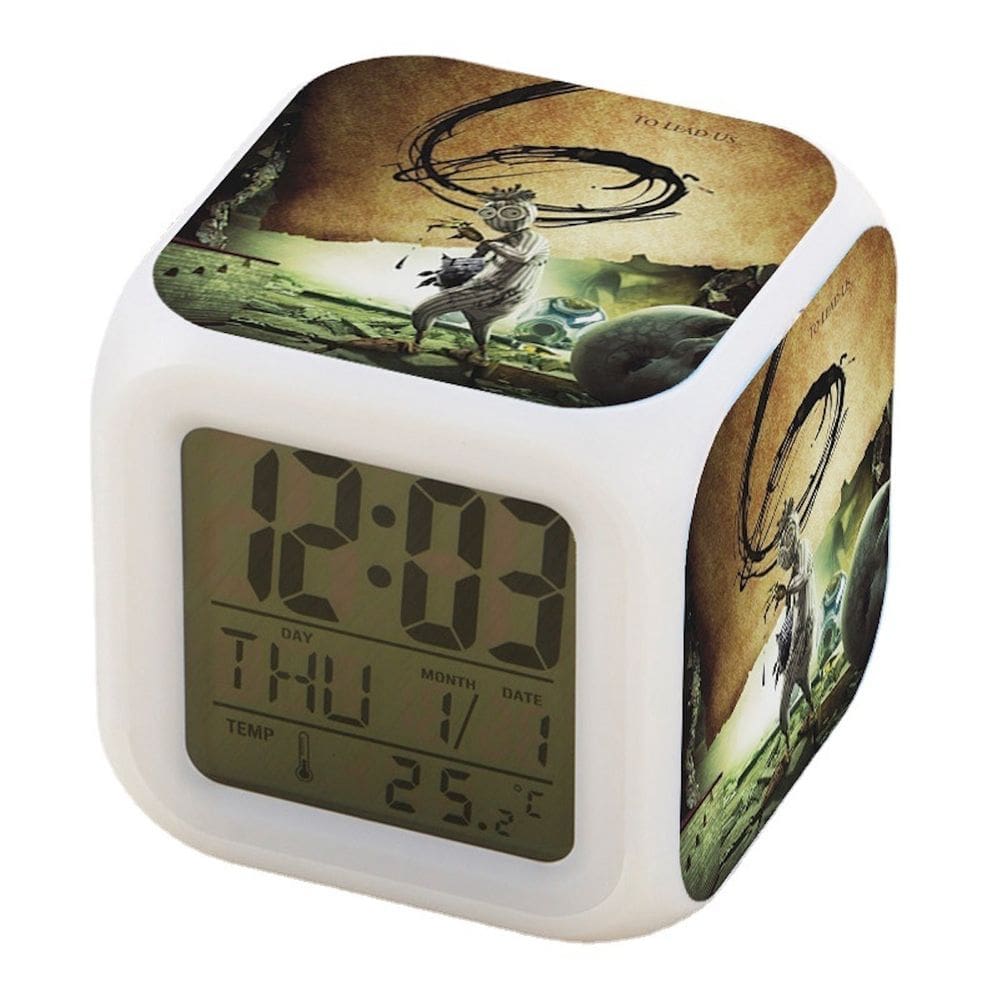 Despertador Robot9 Square LED Digital com função de despertador