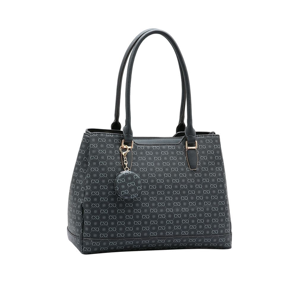 Bolsa Feminina Chenson Monograma Elegance - Alça de Ombro - Preto 3485405