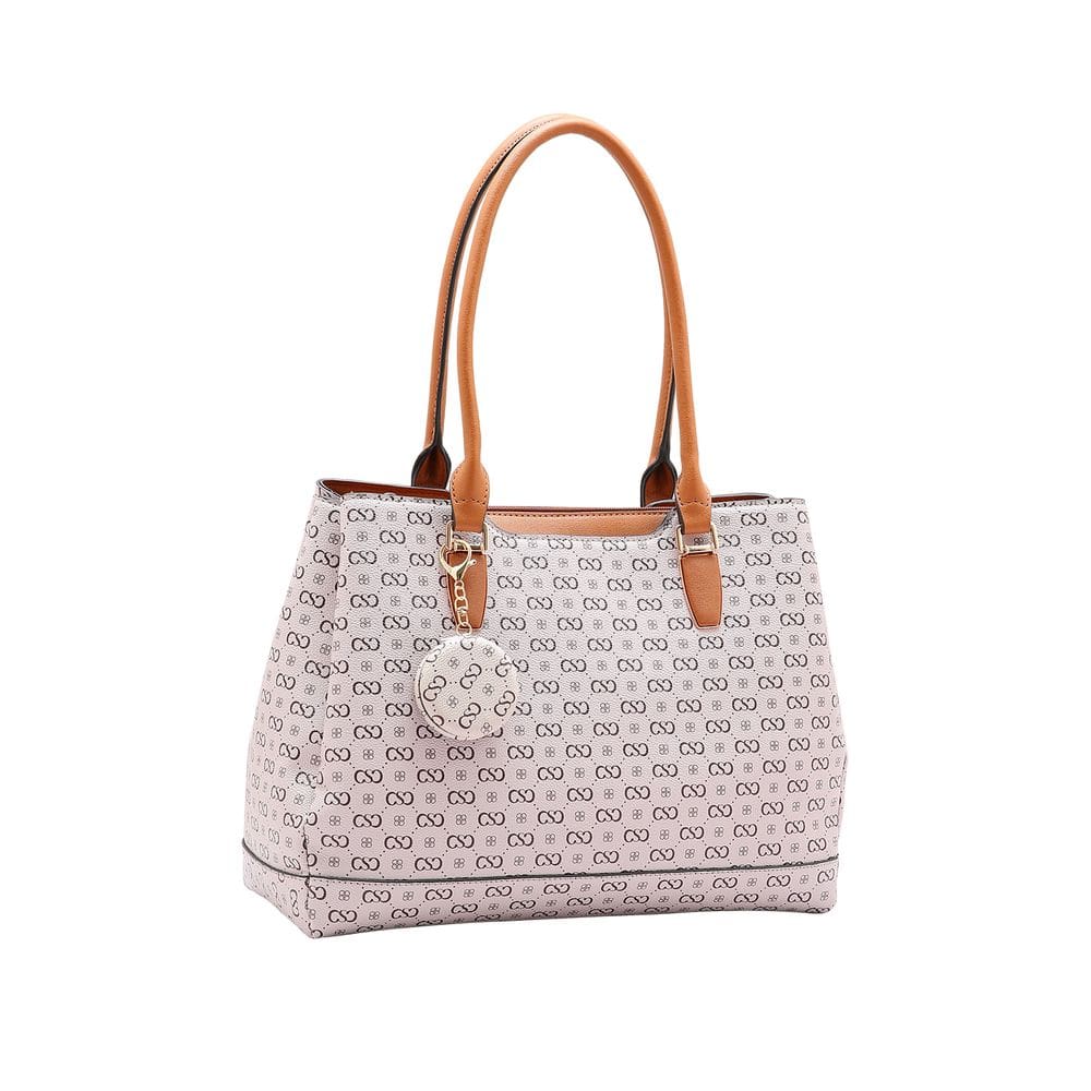 Bolsa Feminina Chenson Monograma Elegance - Alça de Ombro - Bege 3485405