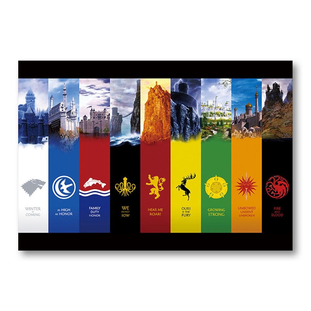 Pôster com arte de parede Picture Games Of Thrones Anime Art 51x35,5 cm