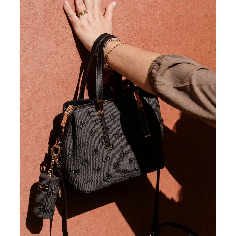 Bolsa Feminina Chenson Monograma Atemporal - Alça de Mão - Preto 3485414