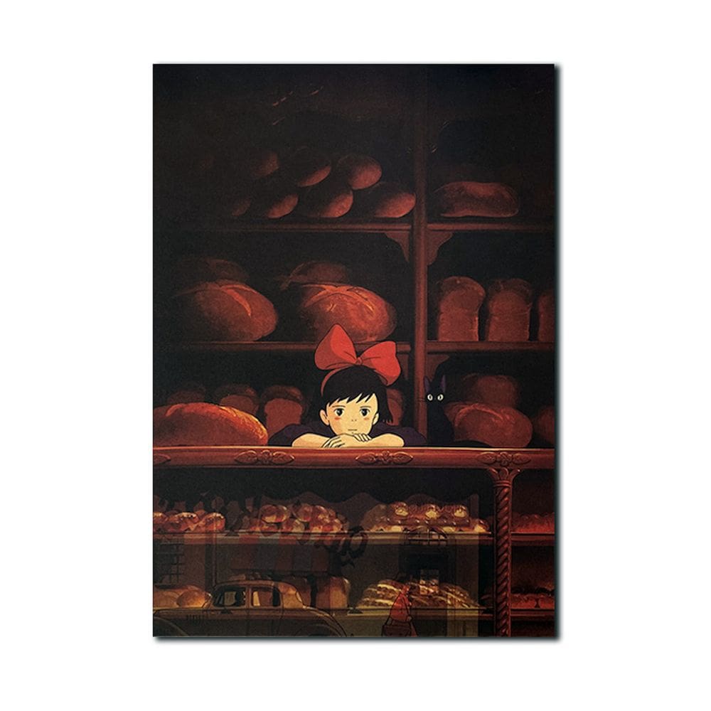 Pôster Kikis Deliverys Services Anime Art 51x35,5 cm em papel