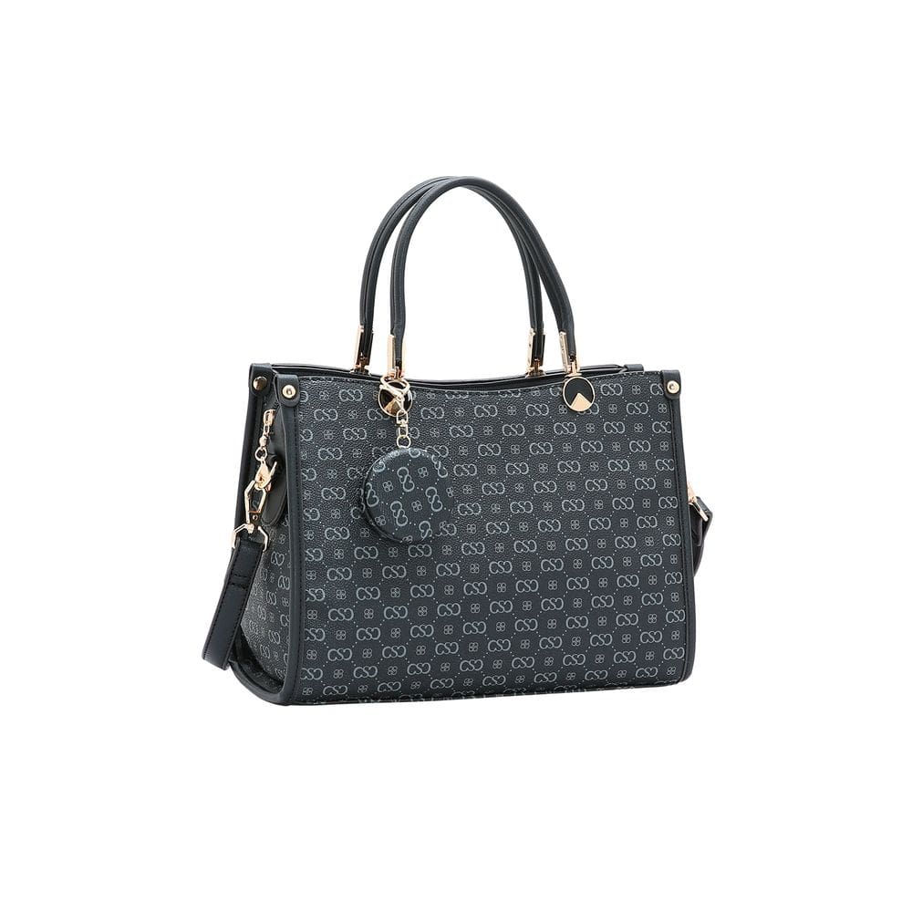Bolsa Feminina Chenson Monograma Elegance - Alça de Mão - Preto 3485410