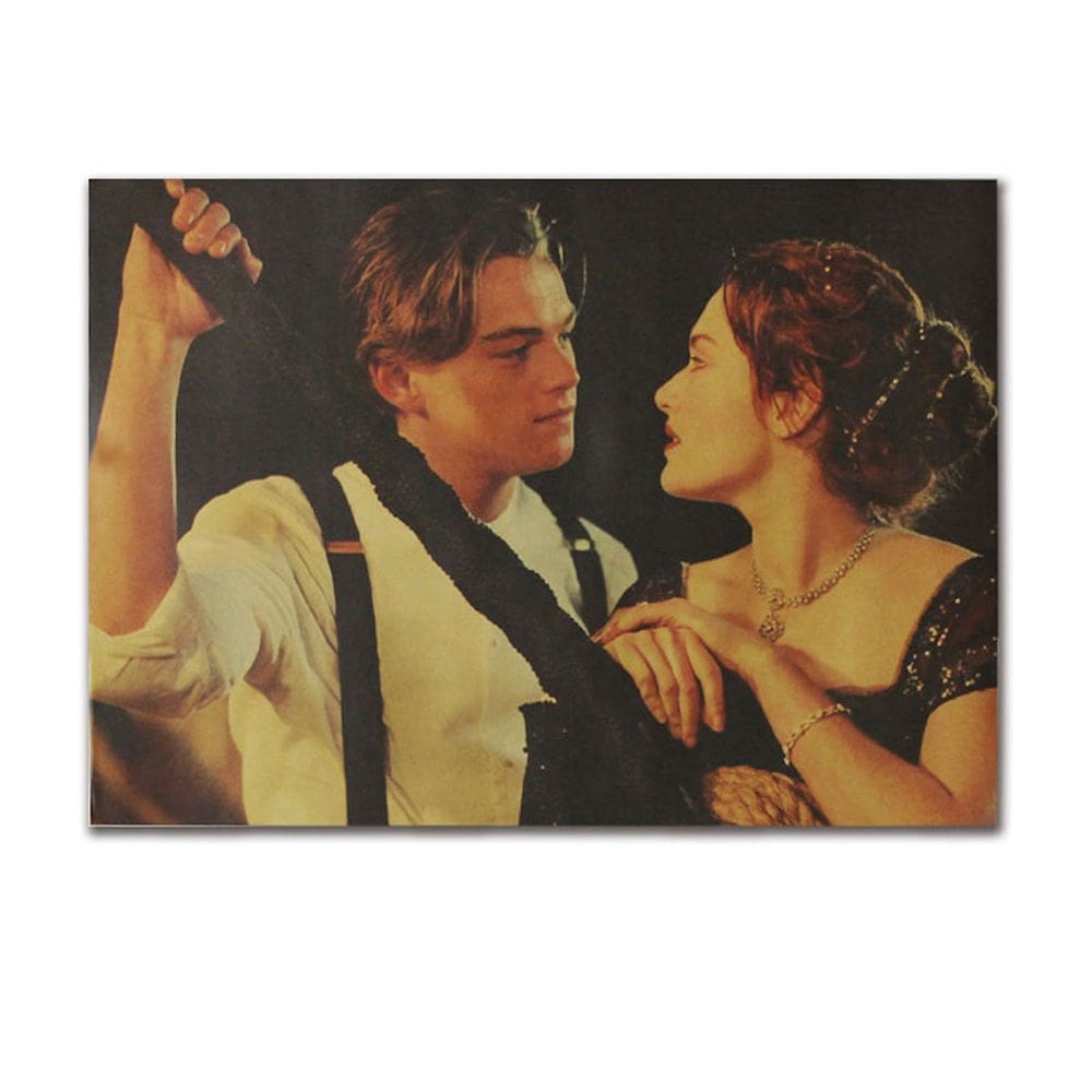 Pôster de arte de parede com imagem Titanic Anime Art 51,5x36cm