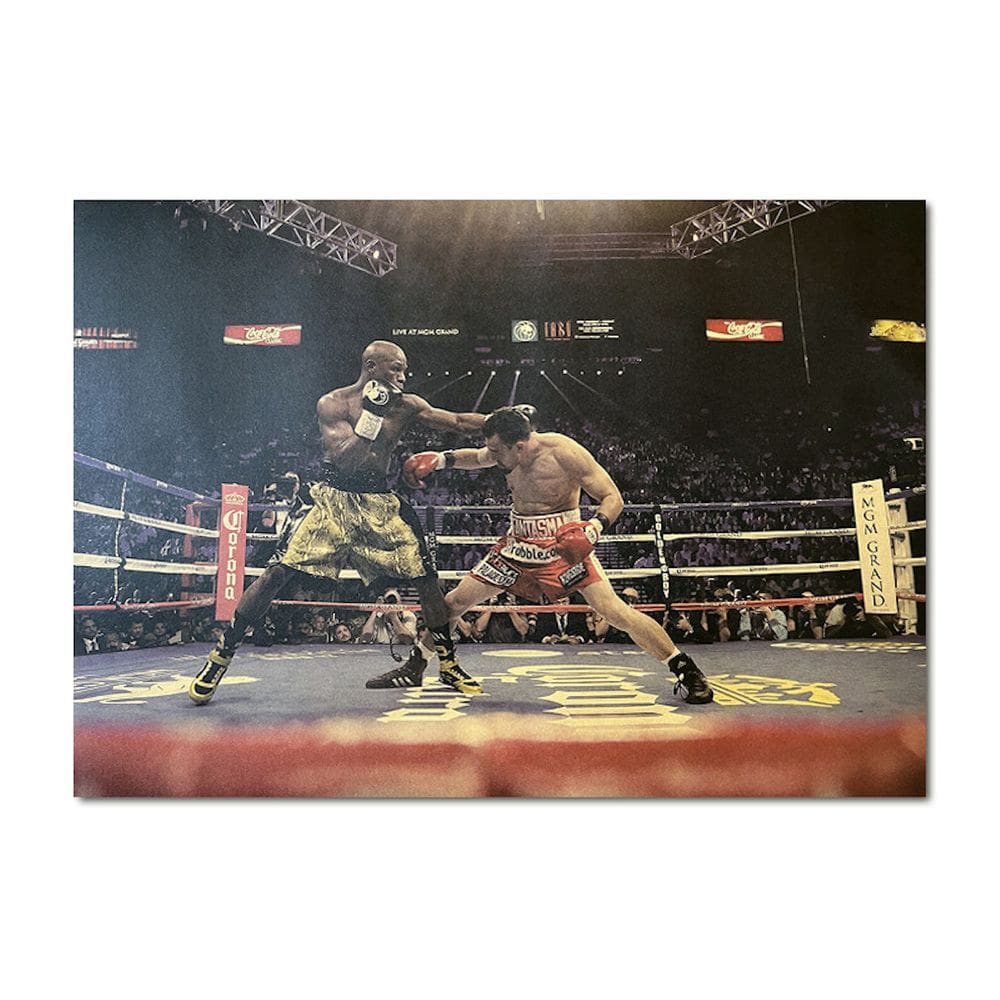 Pôster Boxing King Mayweathers Anime Art 51x35,5 cm em papel