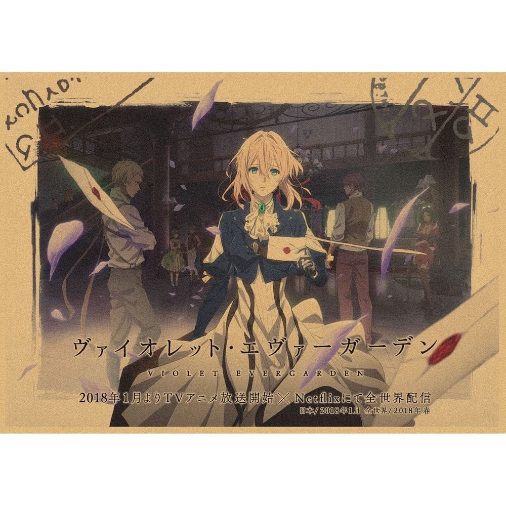 Pôster Violets Evergardens Anime Art 29,7x42cm Papel 150g