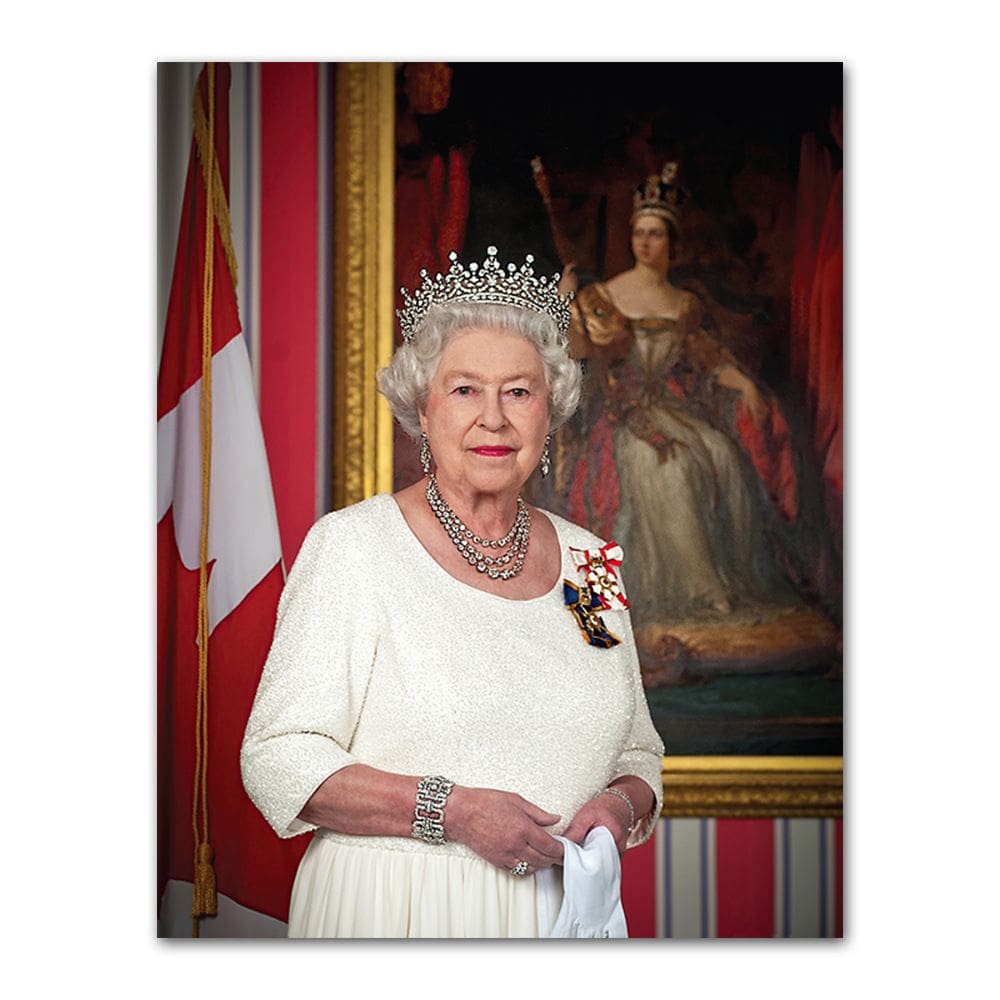 Pôster de arte de parede com imagem Queen Elizabeth Anime 30x40cm