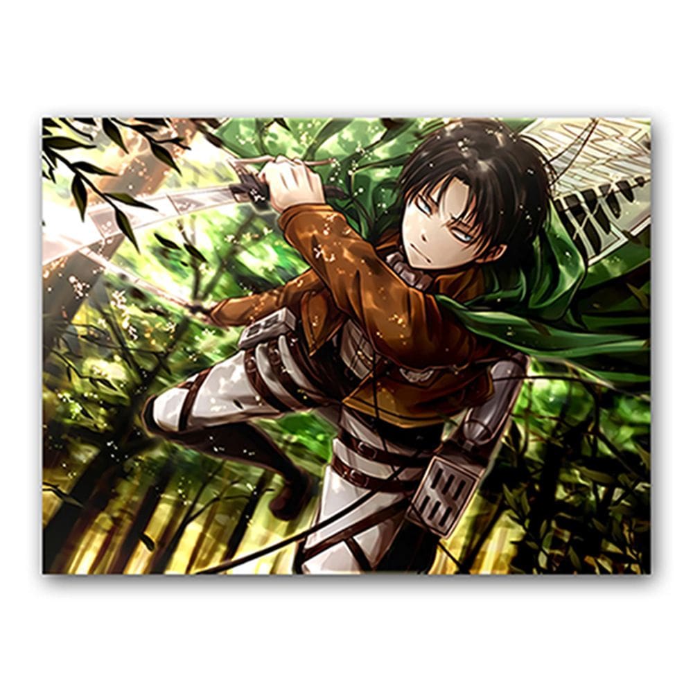 Pôster Attack on Titan Anime Art 30x40cm Papel 30g