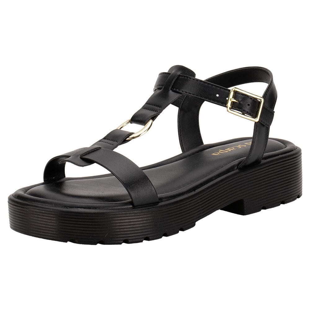 Sandália Feminina Salto Grosso Via Scarpa 177918865