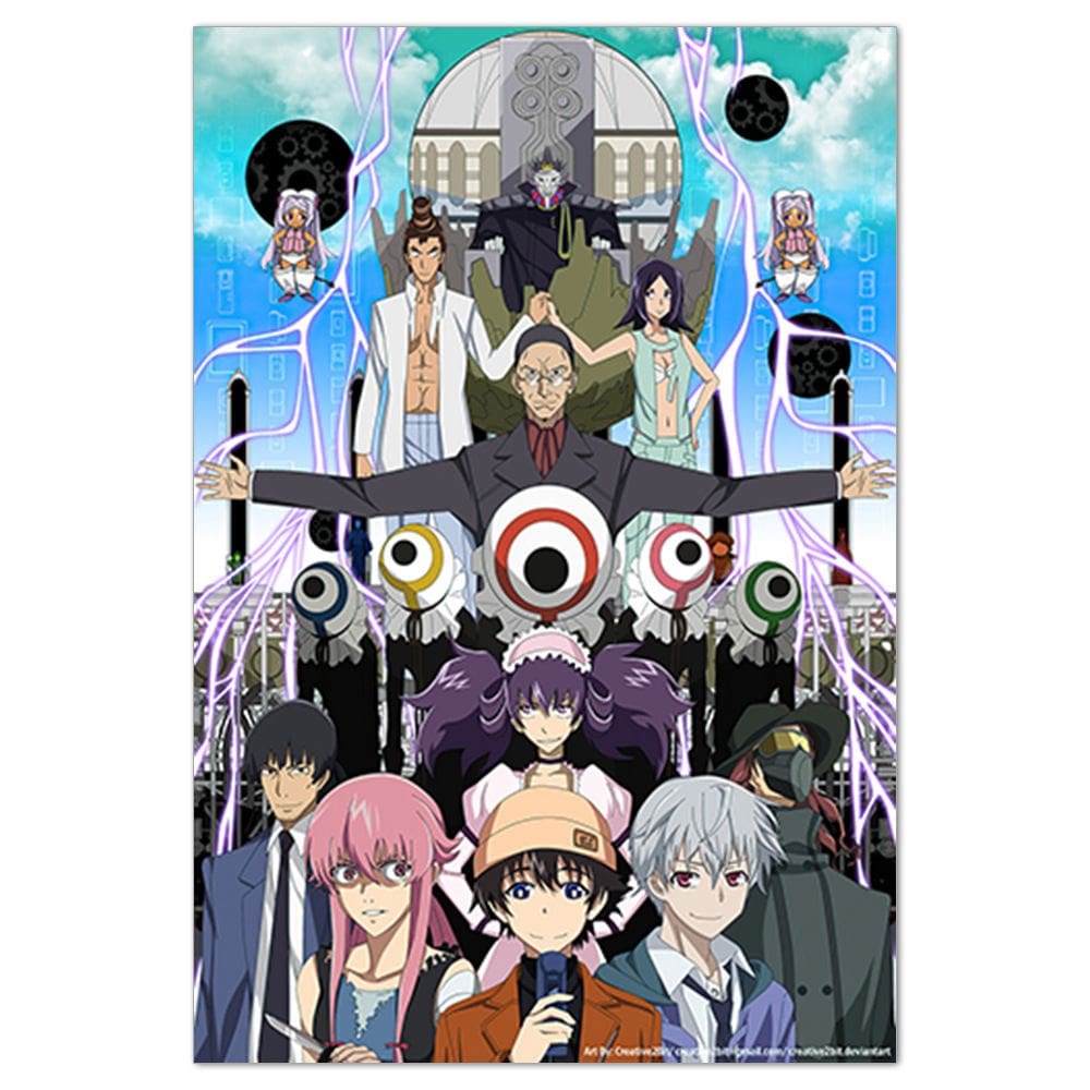 Pôster de arte de parede Picture Futures Diarys Anime 30x40cm