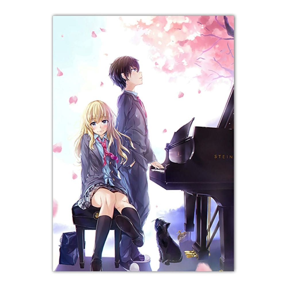 Pôster Aprils Is Your Lies Anime Art 30x40cm, papel