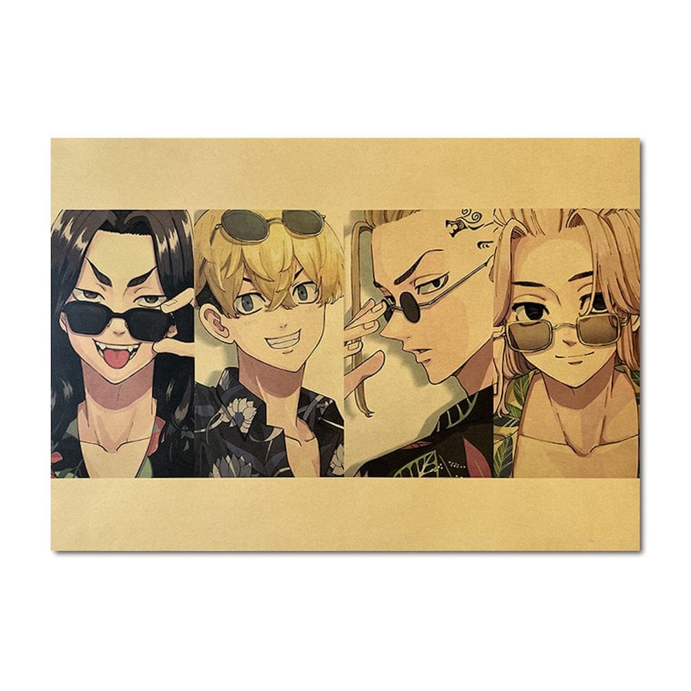 Pôster Tokyo Revengers Anime Art 51x35,5 cm em papel